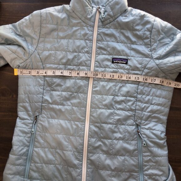 Patagonia Womens Nano Puff Jacket Thermal Blue Sz M Gorpcore Winter Essential - Picture 7 of 10